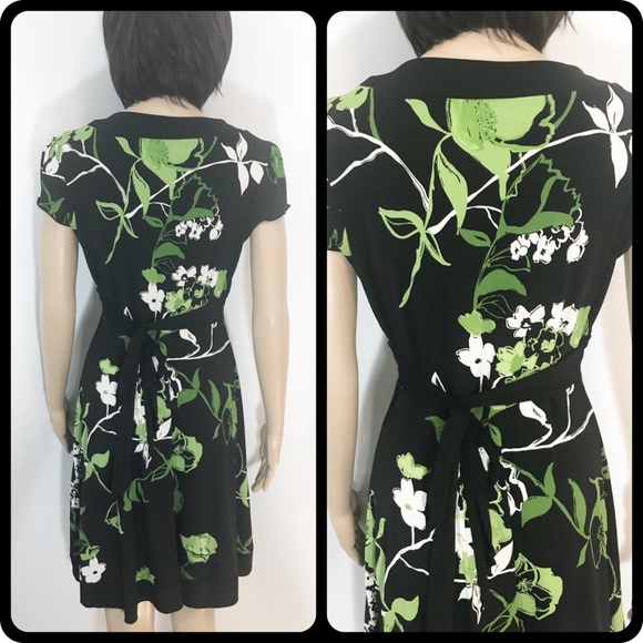 SPEECHLESS Black and Green Dress Size M - Picture 6 of 7